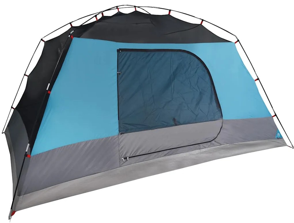 Tenda familiar c/ avançado para 6 pessoas impermeável azul