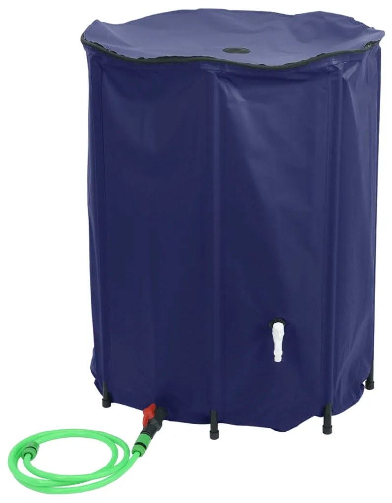 Depósito de água dobrável com torneira 1350 L PVC