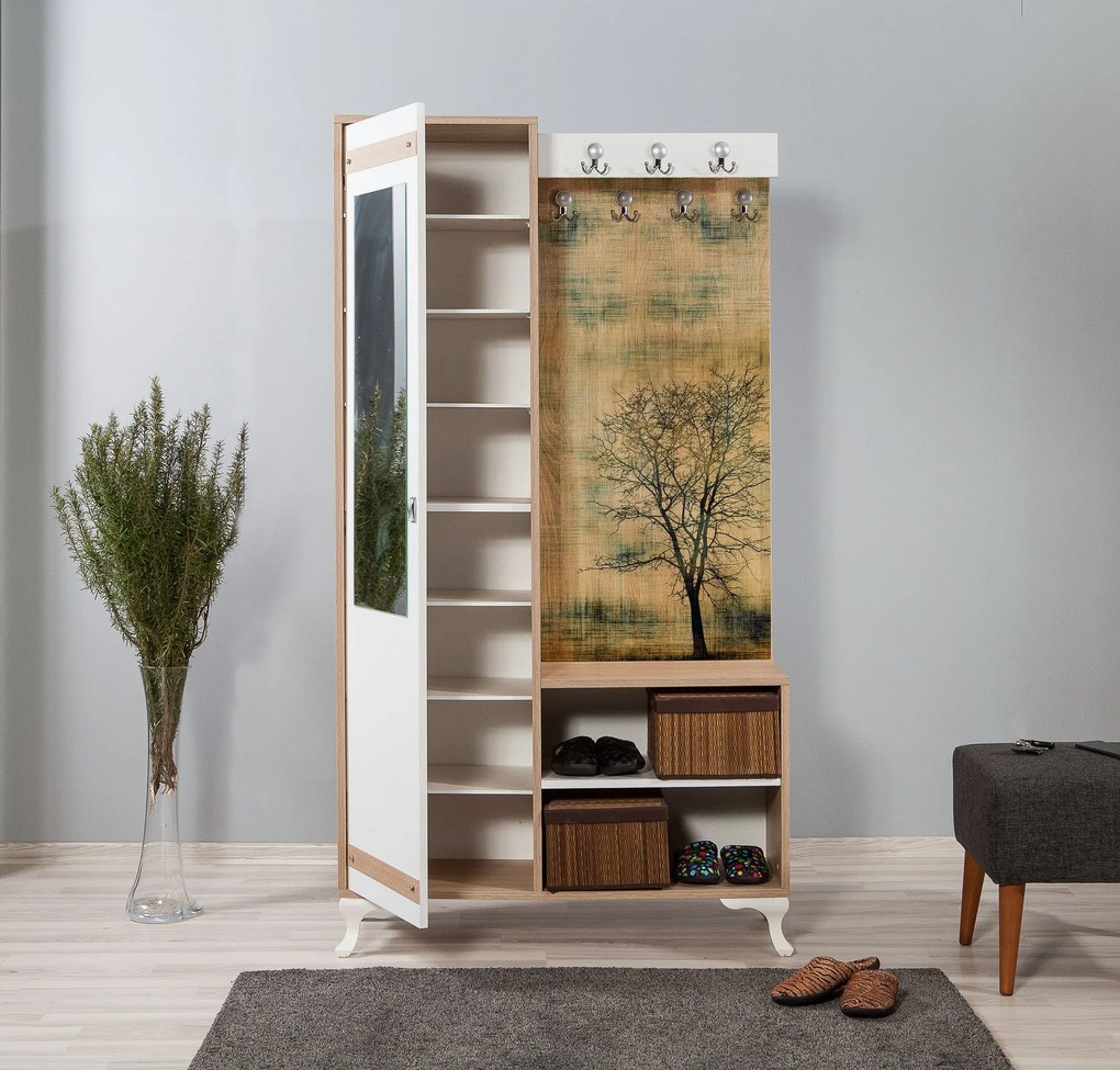 **** Hall Stand Inci – Carvalho Sonoma – 100x190x36 cm
**