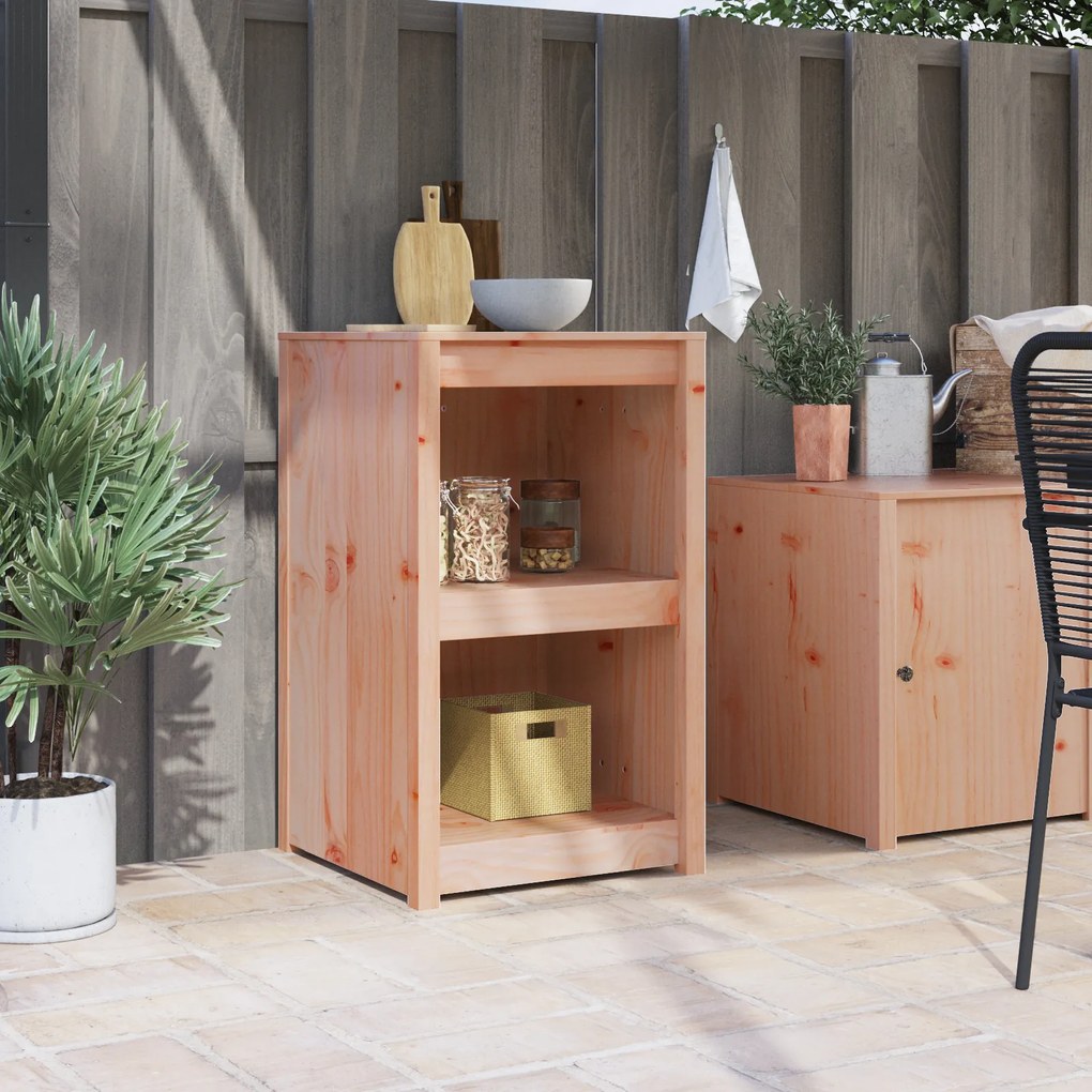 vidaXL Armário de Cozinha Externa 55x55x92 cm Madeira Sólida de Douglas