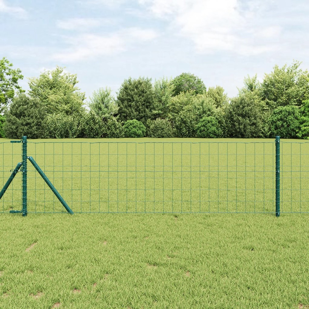 Cerca Euro Verde 0.6x50 m Aço