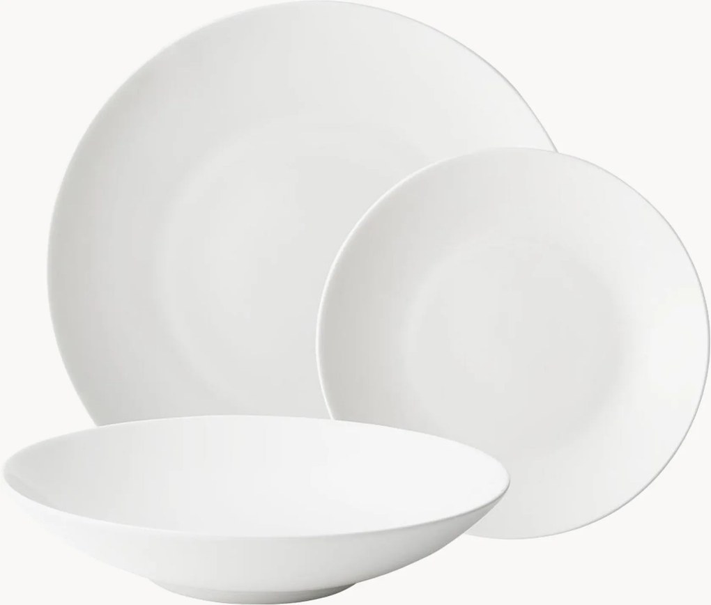 Conjunto de loiça em porcelana Premium, 4 pessoas, conjunto de 12
