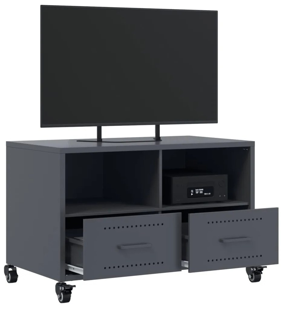 Móvel de TV 68x39x43,5 cm aço antracite