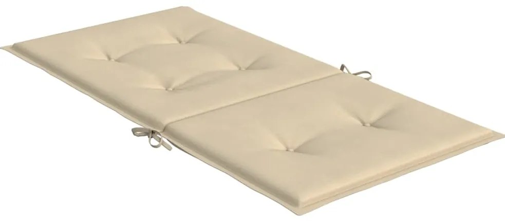 Almofadões lombares p/ cadeiras de jardim 2pcs oxford bege