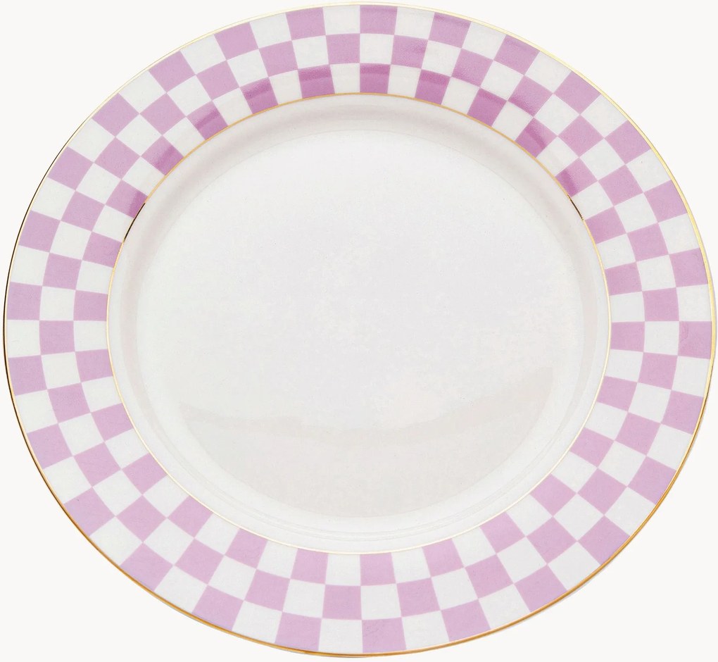 Pratos de pequeno-almoço Harlequin, conjunto de 4