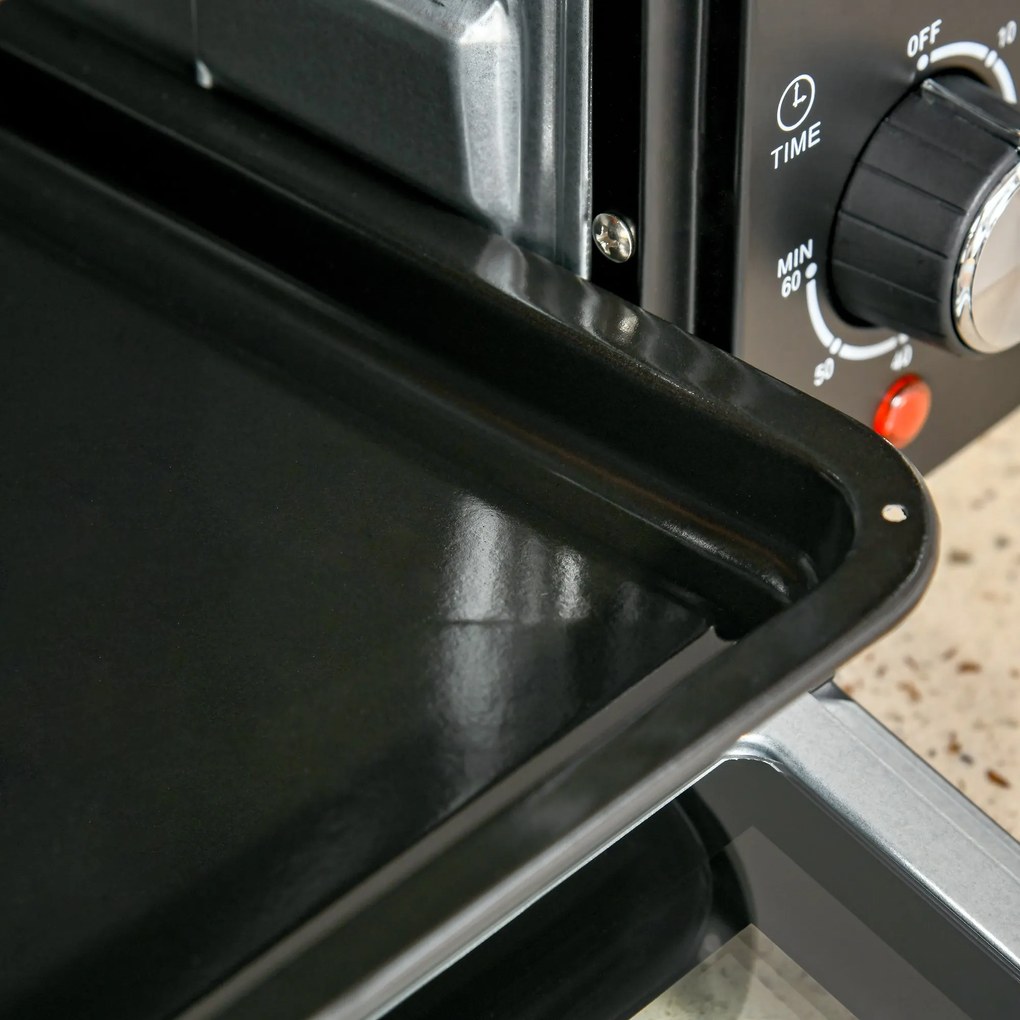 Mini Forno Elétrico 21L 1400W Forno Elétrico de Mesa com Temporizador