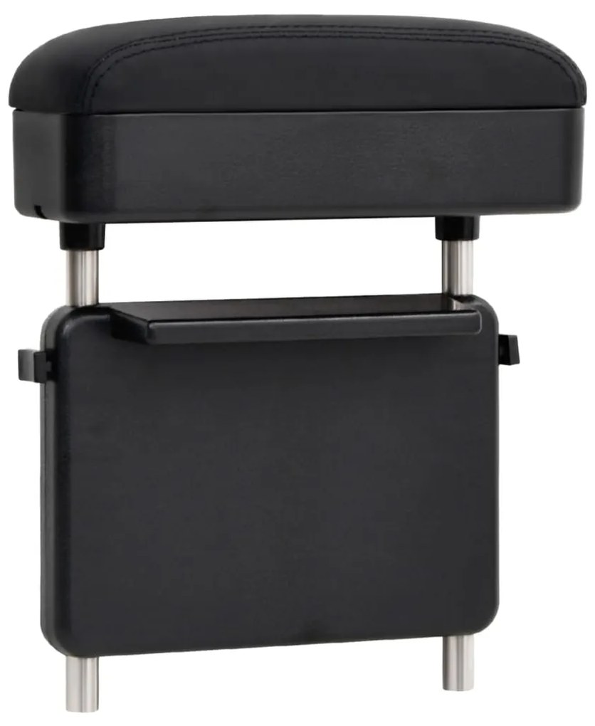 vidaXL Apoio de braço para carro universal 23x8x (30-38) cm ABS preto