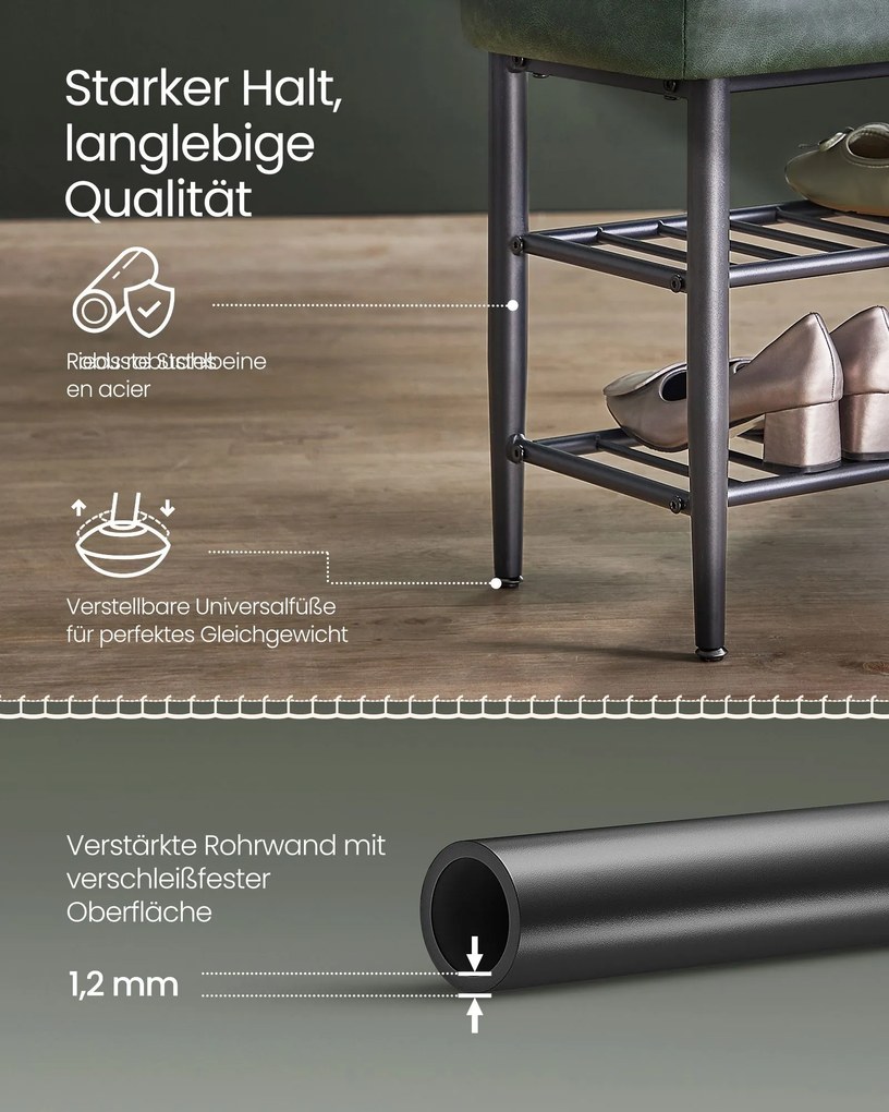 Banco de sapatos Coleção EKHO 30 x 80 x 50 cm Verde Floresta