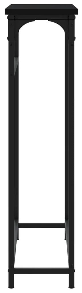 Mesa consola 75x19,5x75 cm derivados de madeira preto