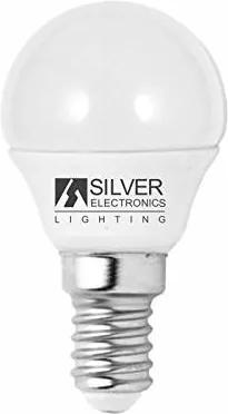 Lâmpada LED esférica Silver Electronics ECO E14 4W Luz quente - 3000K