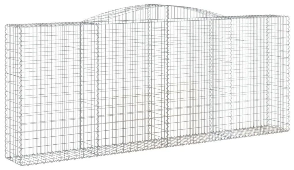 Cestos gabião arqueados 20 pcs 400x50x160/180 ferro galvanizado