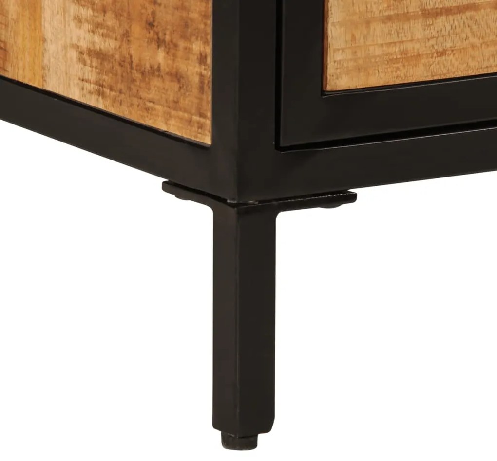 Mesa de cabeceira 40x30x52,5 cm madeira mangueira áspera maciça