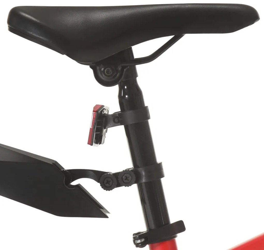 Bicicleta de montanha 21 velocidades roda 36 cm vermelho