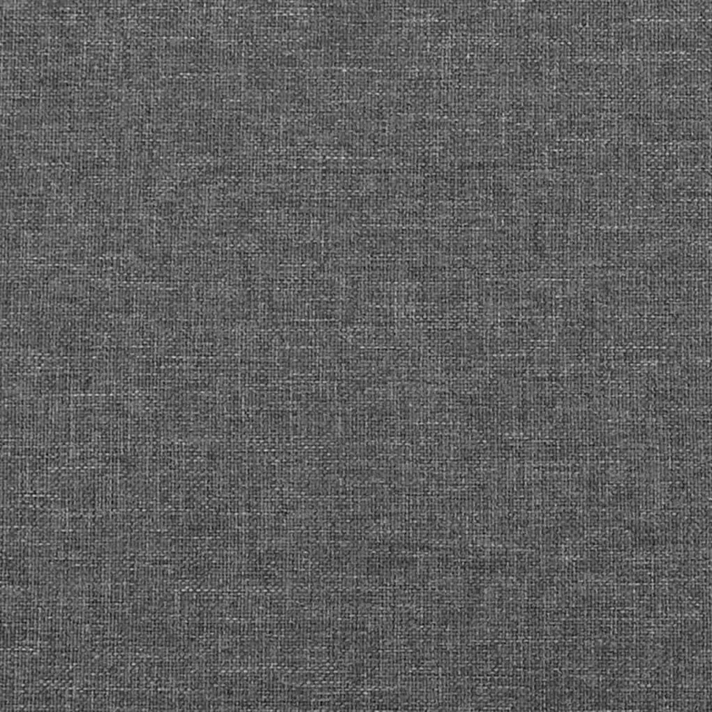 Estrutura de cama sem colchão 160x200 cm tecido cinzento-escuro