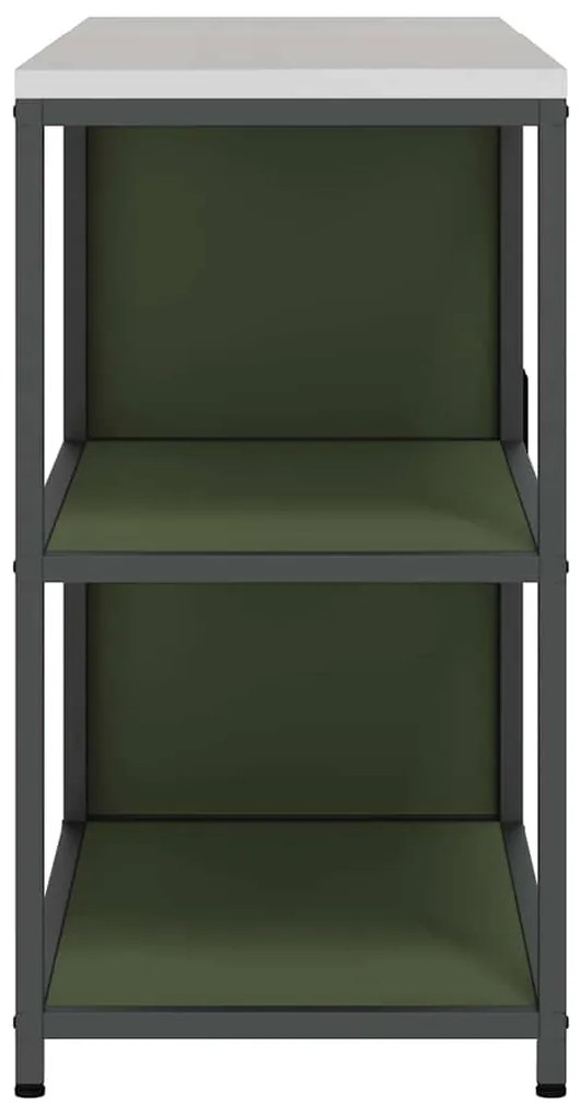 Conjunto de Armazenamento de Cozinha 2 pcs Verde Oliva