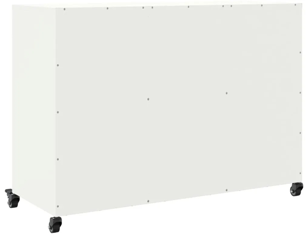 Aparador 100,5x39x72 cm aço branco