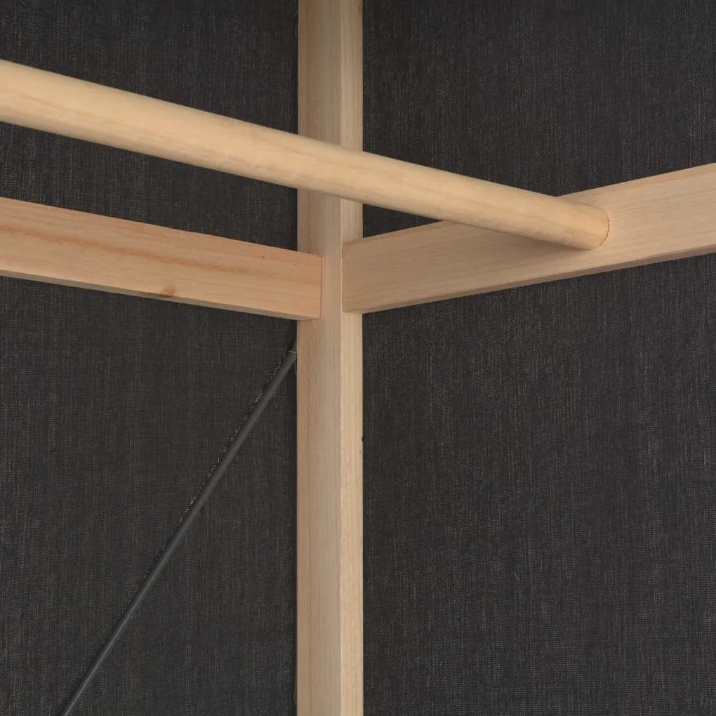 Roupeiro 79x40x170 cm tecido cinzento