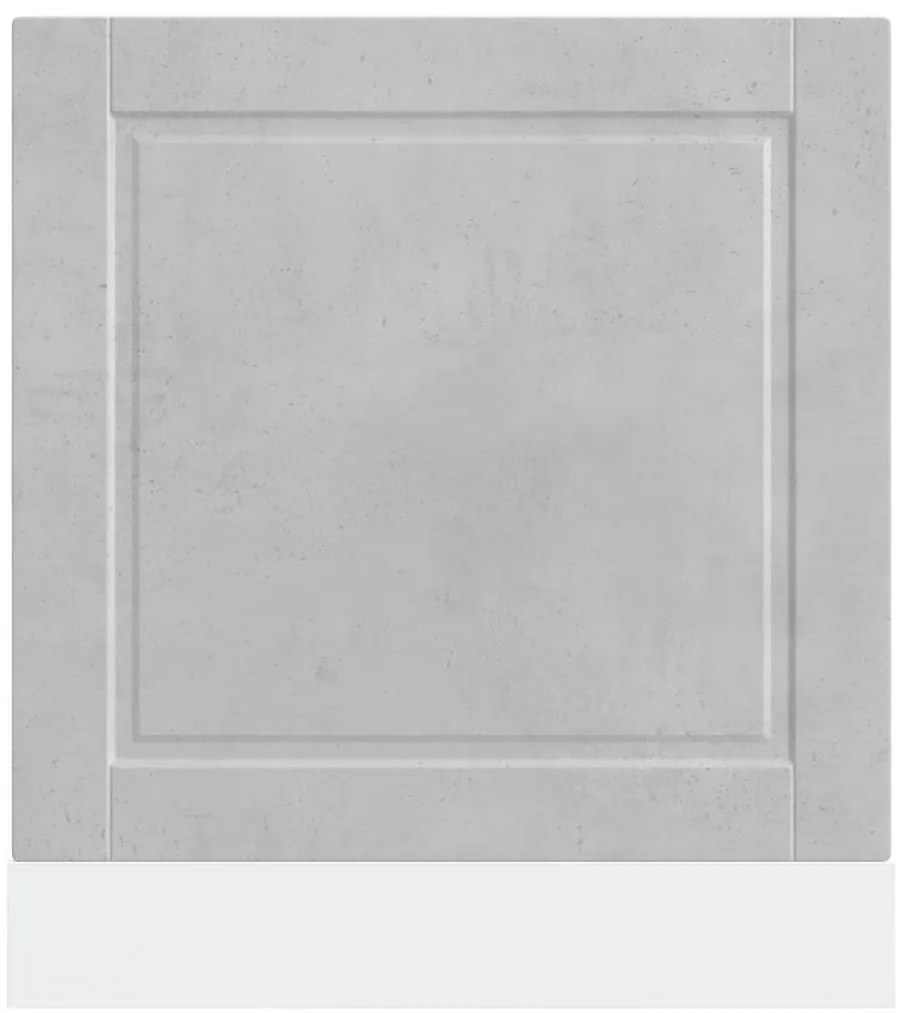 Painel máquina lavar louça Porto betão cinzento 60x1,5x67 cm