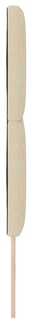 Cabeceira Design de Blocos de Diamante Creme 160 cm Tecido