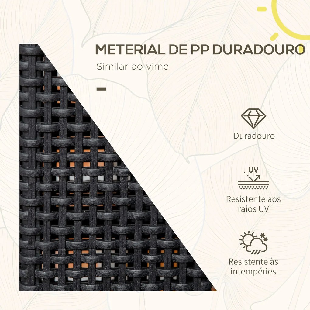 Candeeiro Solar de Jardim – 15,5x15,5x47 cm – Preto – Luz LED Quente c