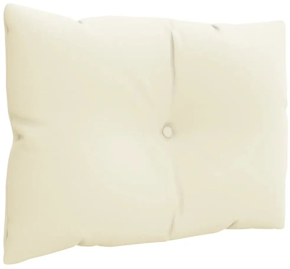 Almofadões de paletes 3 pcs tecido creme