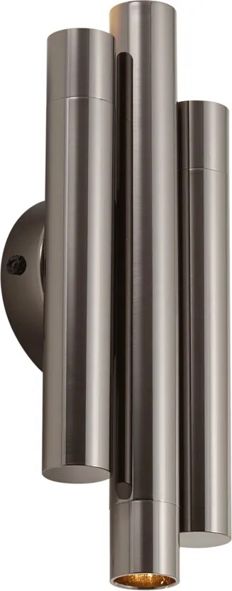 Aplique Retro Gunmetal 3 Luzes - Pipes