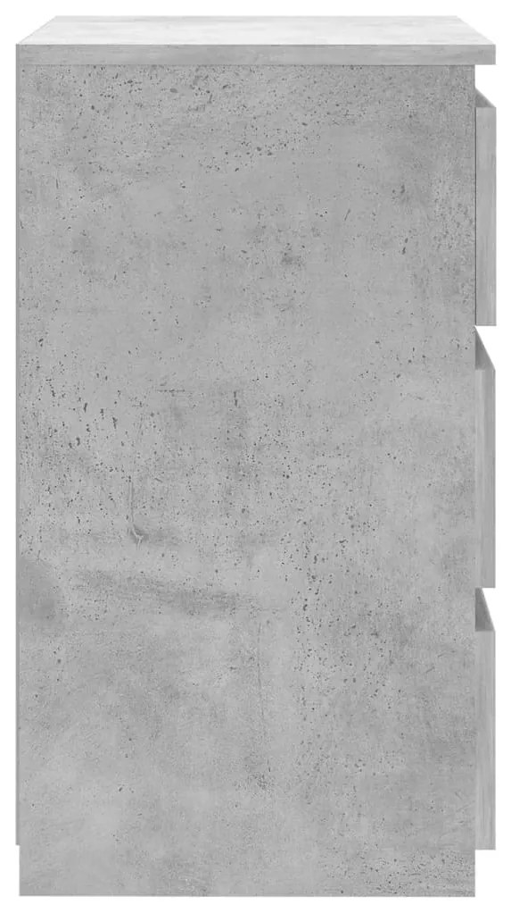 Mesas cabeceira 2 pcs derivados de madeira cinza cimento