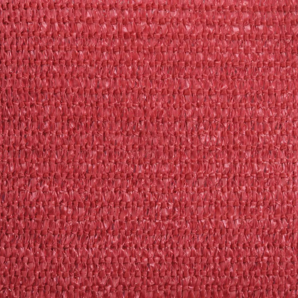 Para-sol estilo vela 160 g/m² 2,5x5 m PEAD vermelho