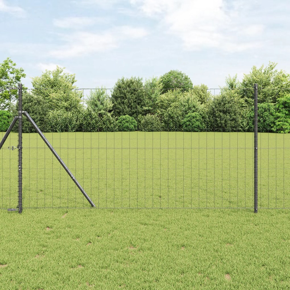 vidaXL Cerca Euro Cinza 1.4x10 m Aço