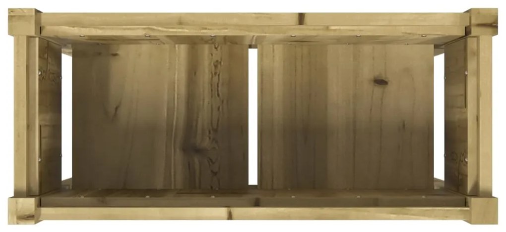 Vasos/floreiras de jardim com pernas 2 pcs pinho impregnado