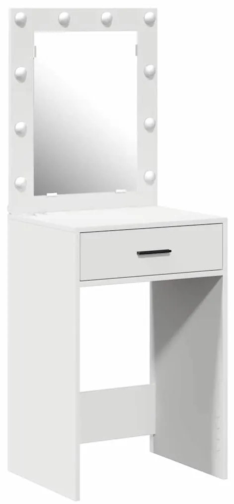 Mesa de Toucador com Luzes LED Branca 50x41x135 cm