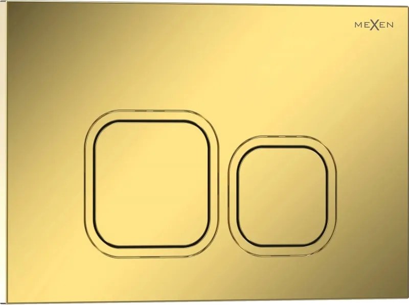 Mexen Tex 03 botão de descarga, dourado champanhe brilhante - 6103-08