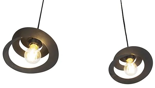 Candeeiro de suspensão de design 2 luz com cúpula em espiral 20 cm - Scroll Design,Moderno