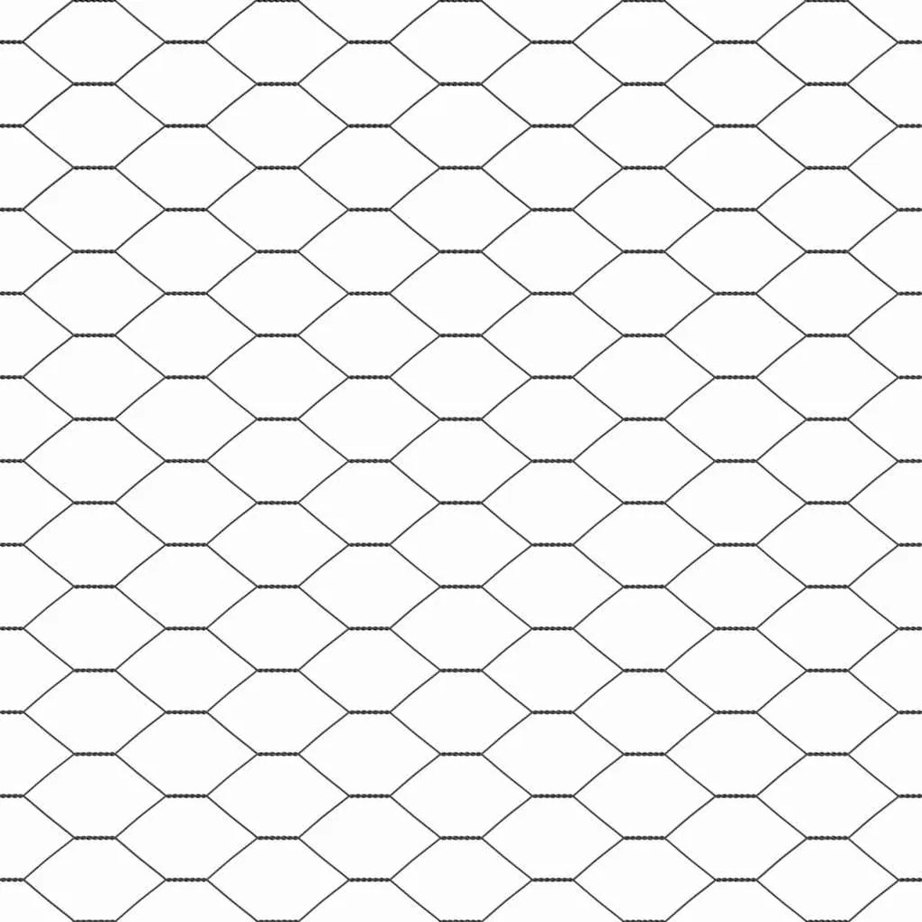 Conjunto de Cercas Conjunto de 2 Cinza Metal 25 x 1.5 m Durável