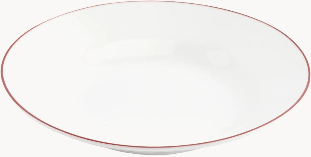 Pratos de sopa em porcelana Basic White, conjunto de 6