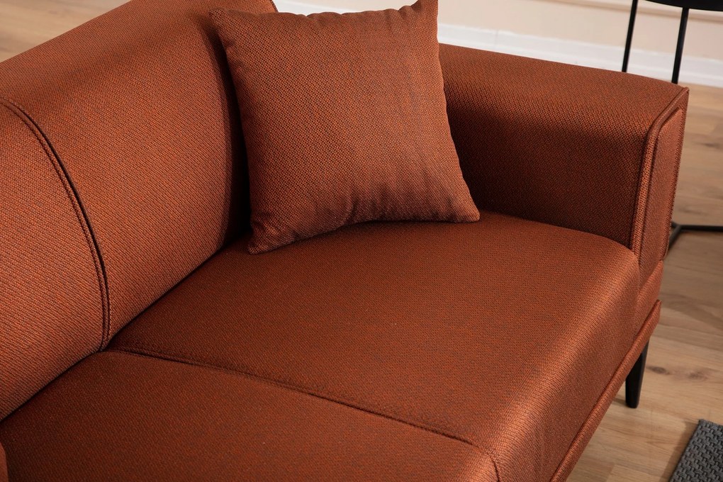Sofá de 2 Lugares Horizon – Vermelho Telha – 170 cm x 85 cm x 77 cm
