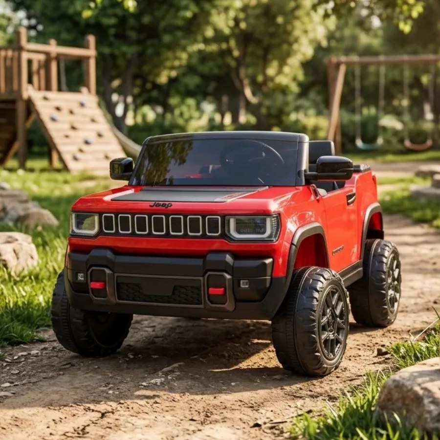 JIPE ELÉTRICO INFANTIL 4x4 Recon 12v, 2 lugares Vermelho