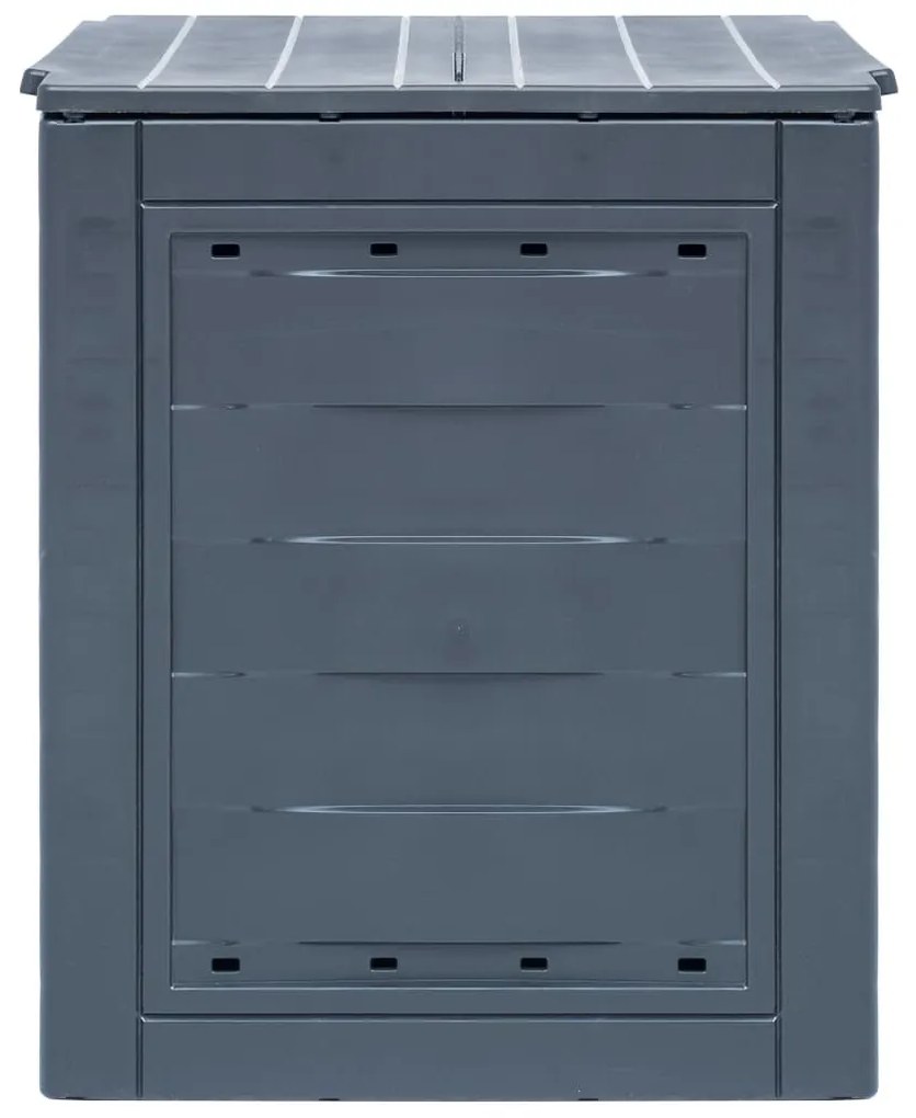 Compostores de jardim 3 pcs 60x60x73 cm 780 L cinzento