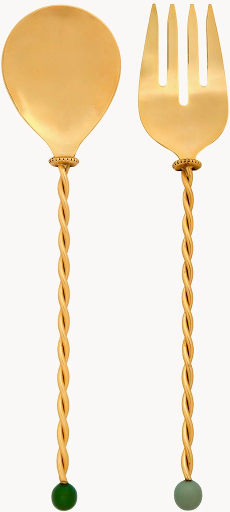 Talheres para salada em aço inoxidável Torchon