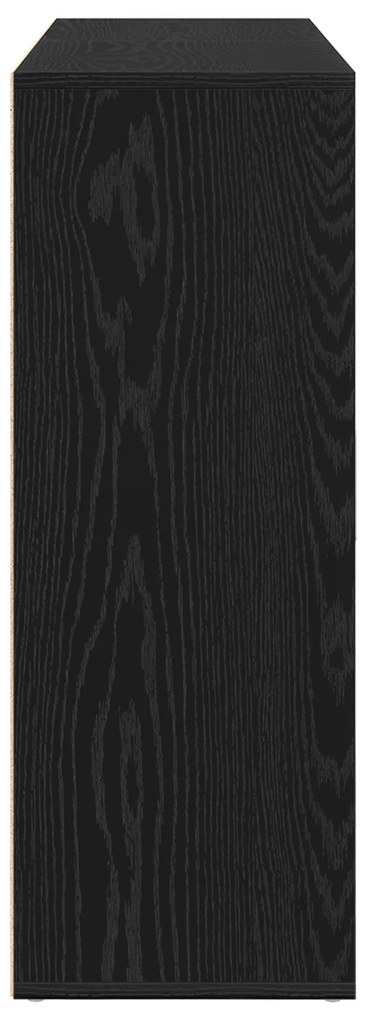 Buffets 2 pcs Madeira de Carvalho Preto 60x31x84 cm Madeira de engenha