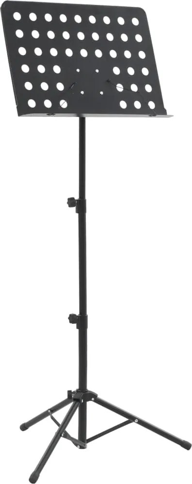 vidaXL Suporte para livros de música/partituras preto aço