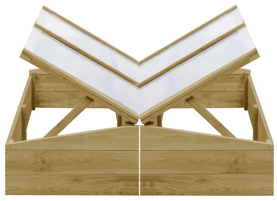 vidaXL Estufas 2 pcs 100x50x35 cm madeira de pinho impregnada