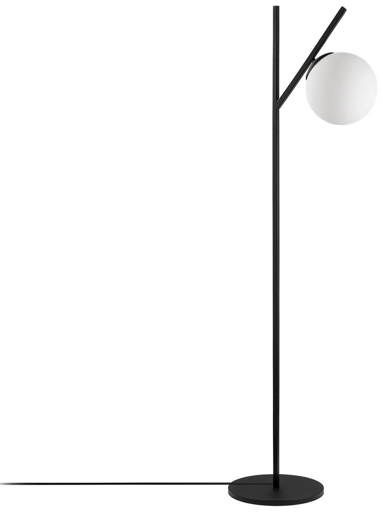 Candeeiro de Pé Fork – Preto e Creme – 31 x 45 x 152 cm