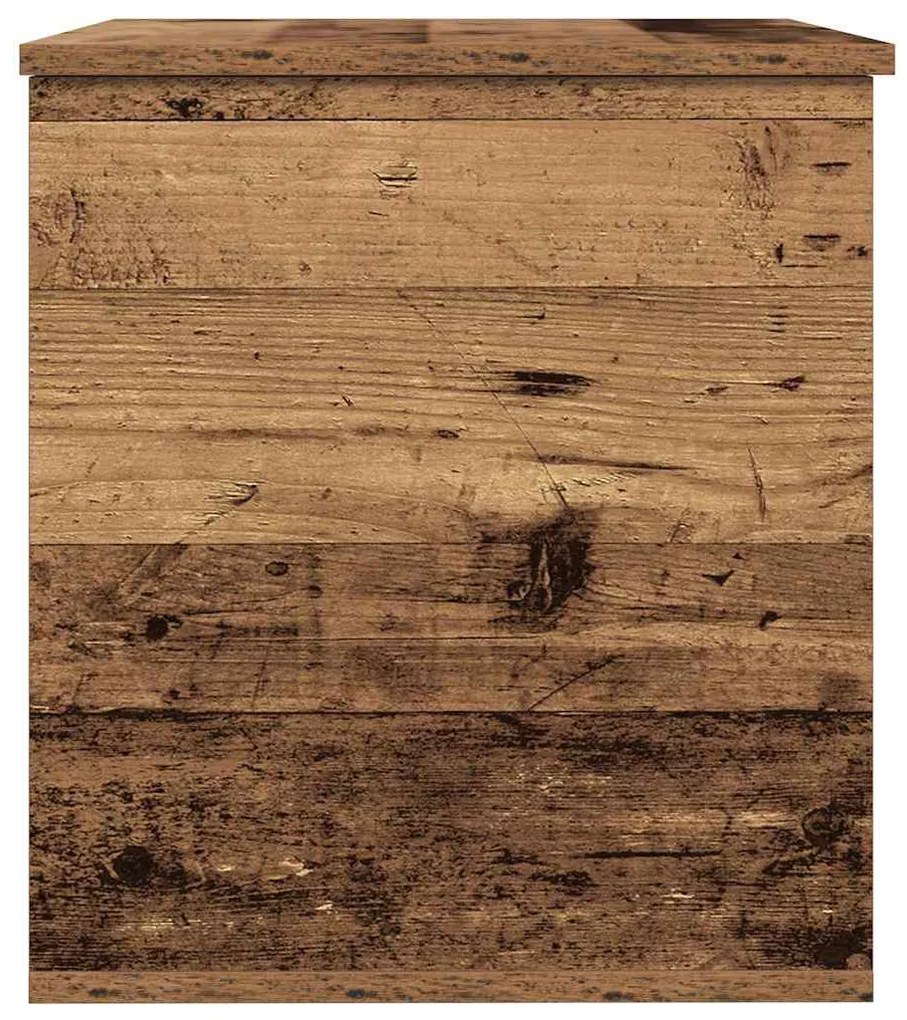 Baú de Armazenamento vidaXL com Tampa Madeira Velha 60x42x46 cm Madeir
