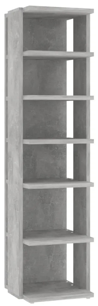 Armários para sapatos 2 pcs 27,5x27x102 cm cinzento-cimento