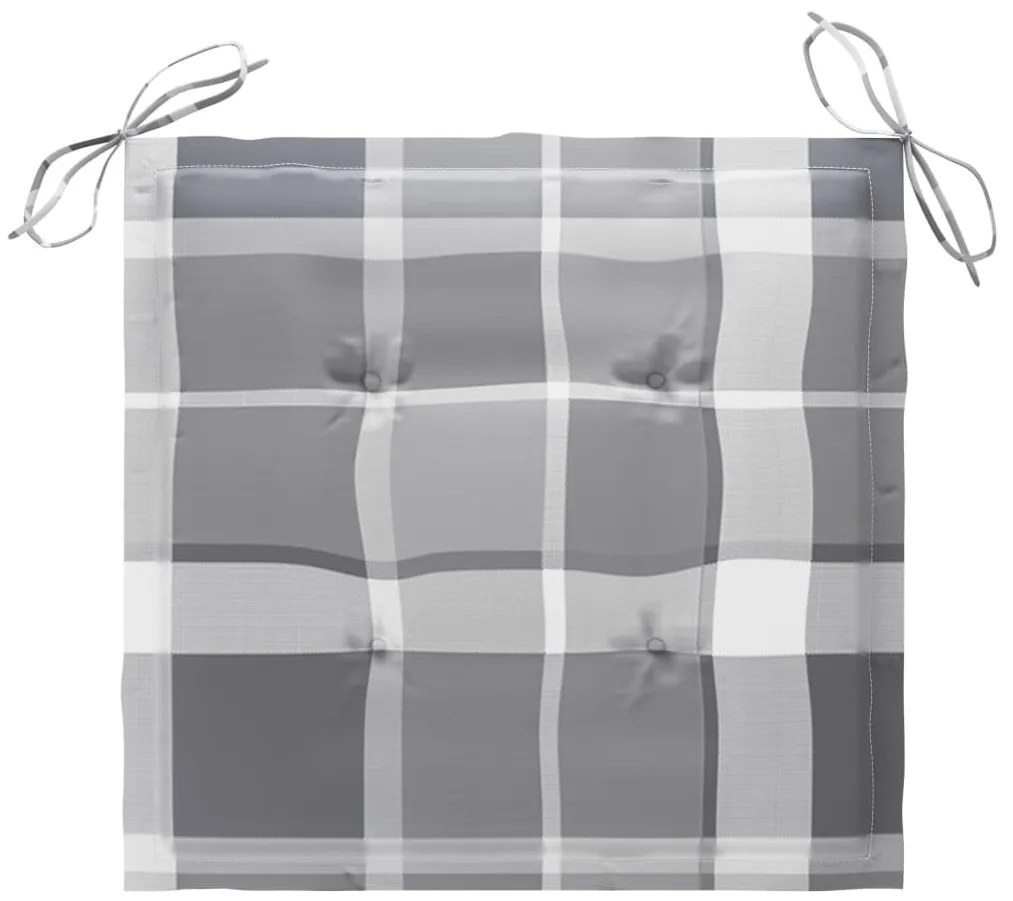 3 pcs conj. jantar dobrável exterior c/ almofadão teca maciça