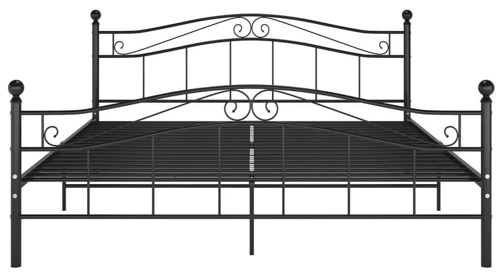 Estrutura de cama 200x200 cm metal preto