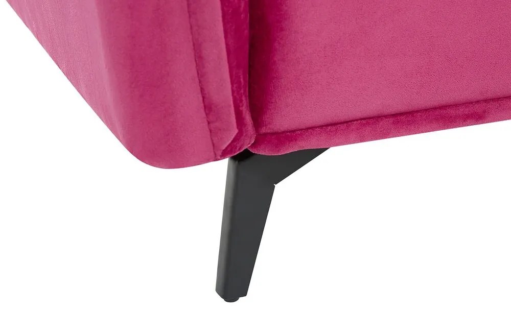 Sofá de 4 lugares em veludo rosa AURE Beliani