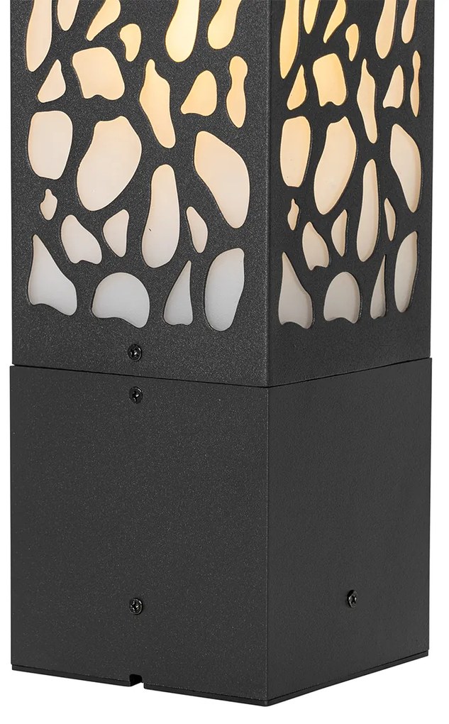 Candeeiro de jardim moderno preto 40 cm IP44 - Nicole