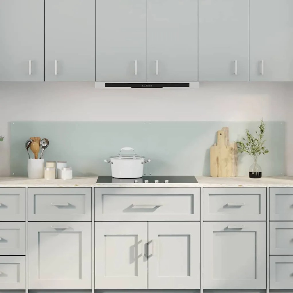 vidaXL Proteção de Cozinha 2 pcs Branco 100 x 40 cm vidro temperado